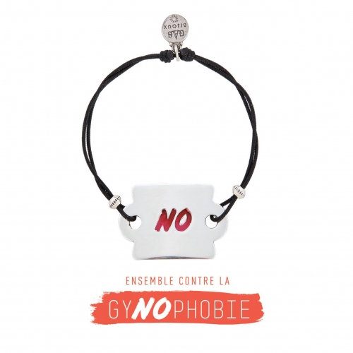 BRACELET NO GYNOPHOBIE ARGENT